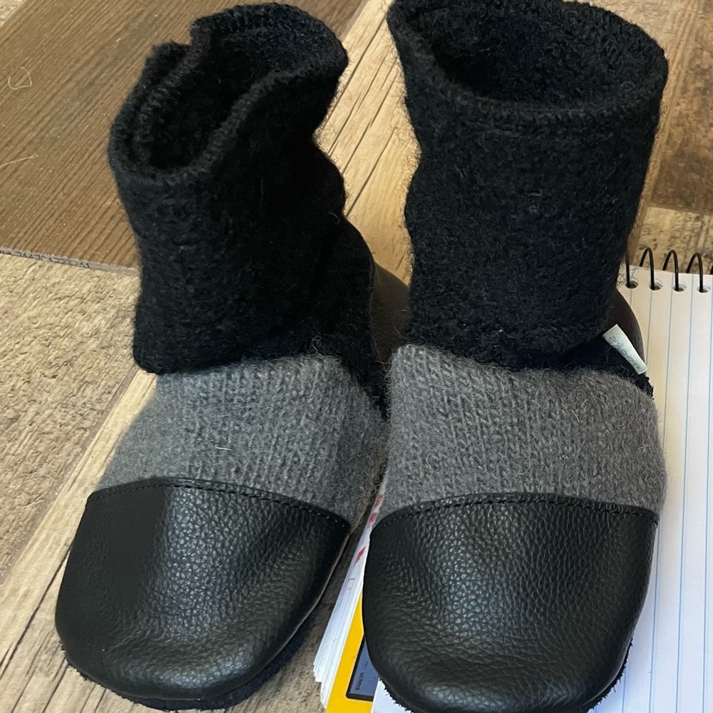 Nooks felted wool and leather boots